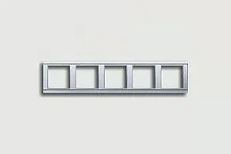 Изображение Рамка пятерная, для горизон./вертик. монтажа Jung A 500, алюминий A585AL A 500