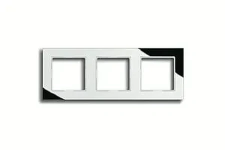 Изображение Рамка тройная, для горизон./вертик. монтажа Jung A Creation, стекло серебро AC583GLSI A creation