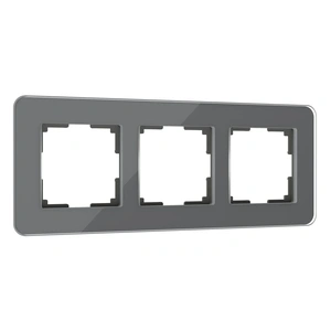 Изображение Рамка из стекла на 3 поста Elite графит W0032440
