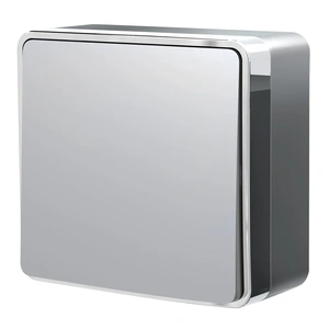 Изображение Выключатель одноклавишный проходной Gallant (серебряный) W5012006