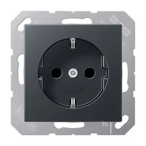 Изображение Розетка с заземлением 16А 250В ECO Profi антрацит EP1420AN Jung