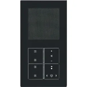 Изображение Радиоприемник c рамкой A Flow черный глянцевый RANACM514SW Jung