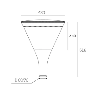 Изображение Консольный парковый светильник BLISS