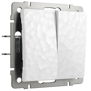 Изображение Выключатель двухклавишный (белый) W1220001
