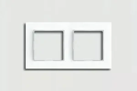 Изображение Рамка на 2 поста A Creation белый глянцевый AC582WW Jung