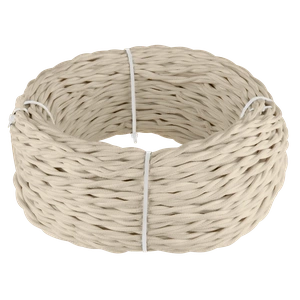 Изображение Ретро кабель витой 3х2,5 (песочный) 20 м (под заказ) W6453346