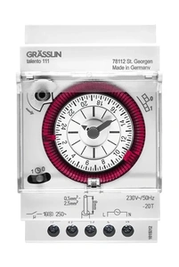 Изображение Электромеханический таймер Grasslin Talento 111 SK (01.28.1001.1)
