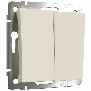 Изображение Выключатель двухклавишный (айвори матовый) W1120062