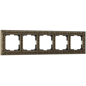 Изображение Рамка на 5 постов (матовый хром) WL07-Frame-05