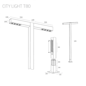 Изображение Консольный парковый светильник CITYLIGHT T