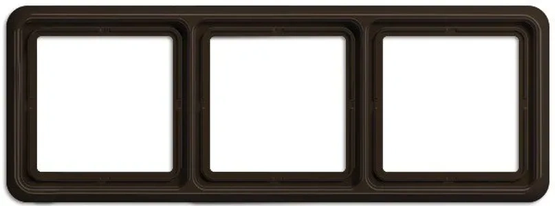 Изображение Рамка тройная, горизонтальная/вертикальная, Jung CD 500, коричневый CD583BR CD 500