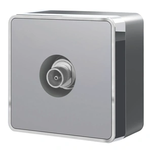 Изображение ТВ-розетка оконечная Gallant (серебряный) W5083006