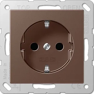 Изображение Розетка с заземлением 16А 250В A 550 мокко A1520MO Jung