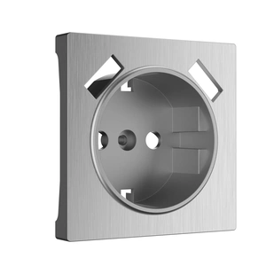 Изображение Накладка  для розетки USB (cеребряный рифленый) W1179509