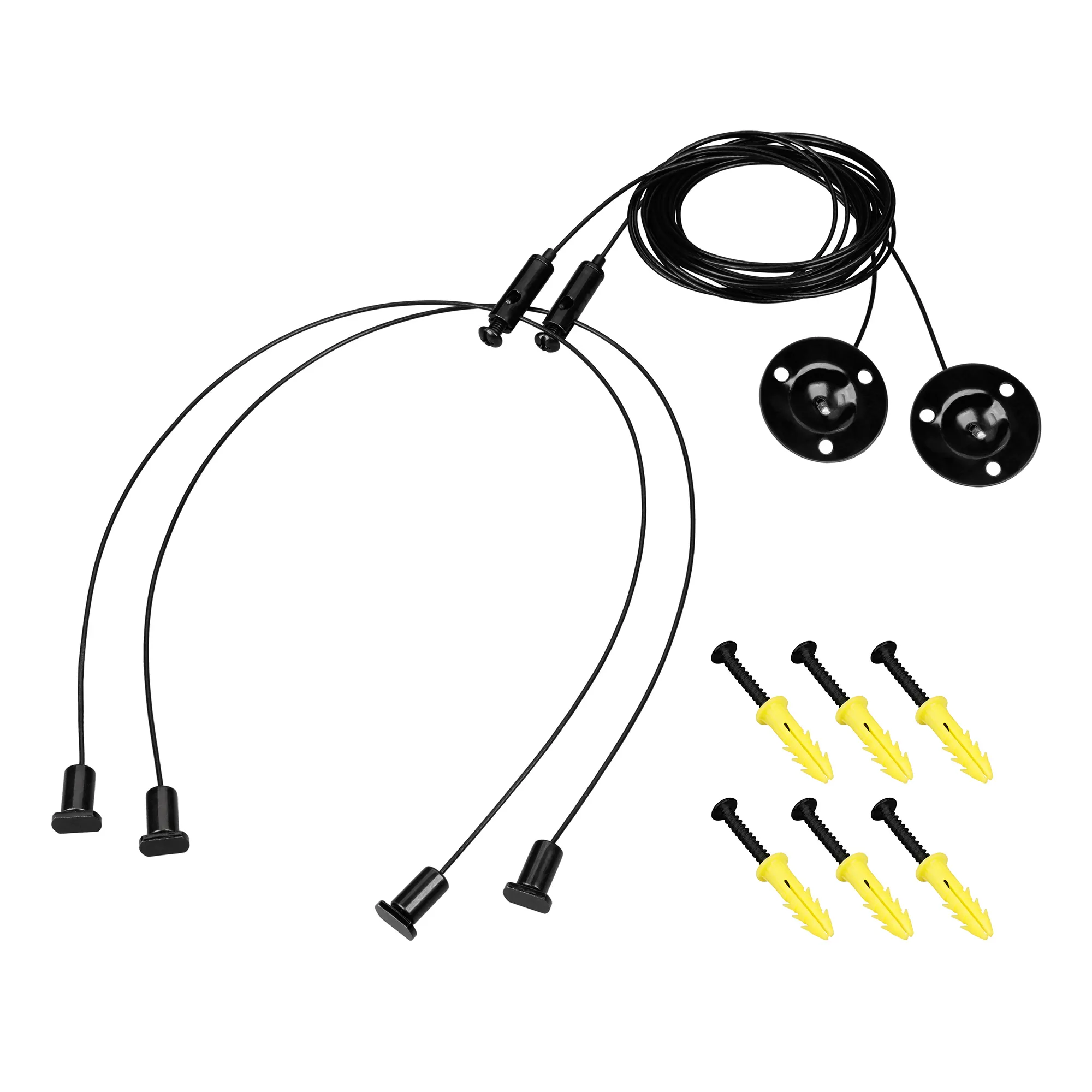 Подвес LINE-6070 2x2m Set BLACK (Pad 9x2mm) (Arlight, Металл) - Изображение