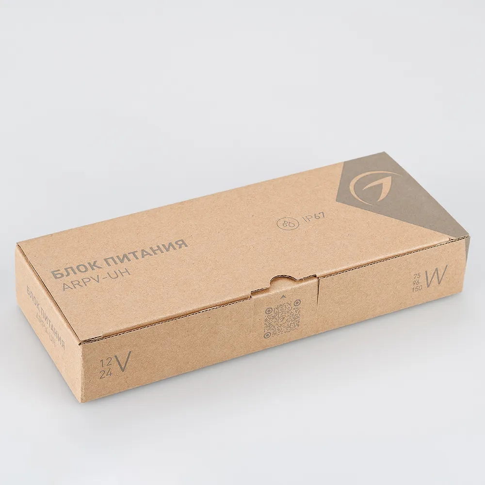 Блок питания ARPV-UH24075-PFC-0-10V (24V, 3.1A, 75W) (Arlight, IP67 Металл, 7 лет)