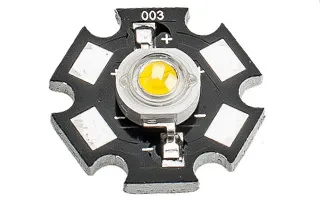Мощный светодиод ES-STAR-1W WarmWhite 90Lm 3500K (ANR, STAR type)