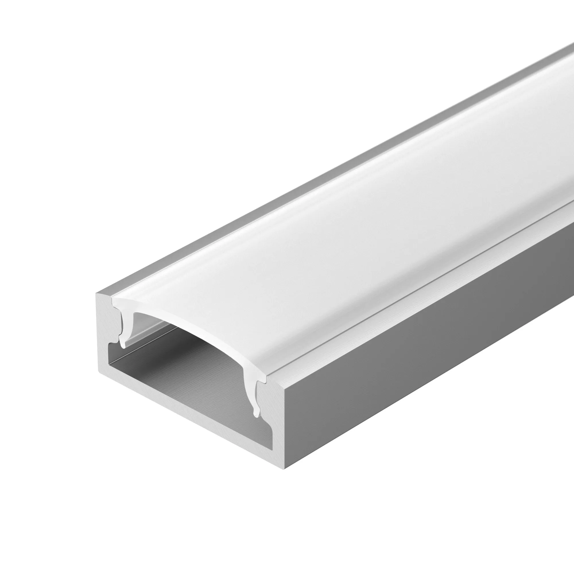 Профиль с экраном ALU-WIDE-H8-2000 ANOD+FROST (Arlight, Алюминий) - Изображение