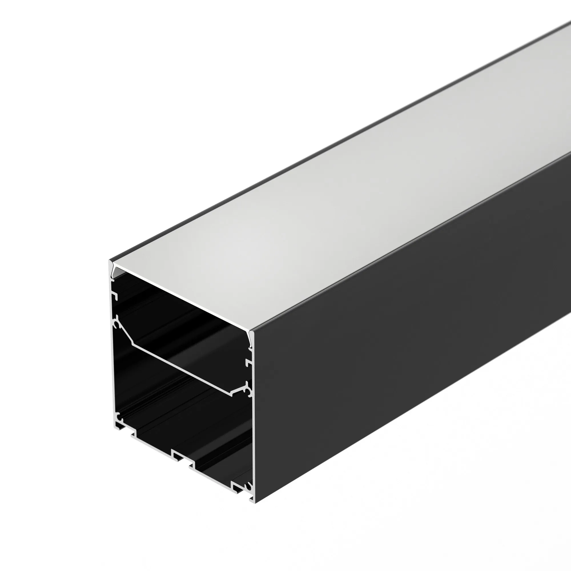 Профиль LINE-S-7575-2500 BLACK (Arlight, Алюминий) - Изображение