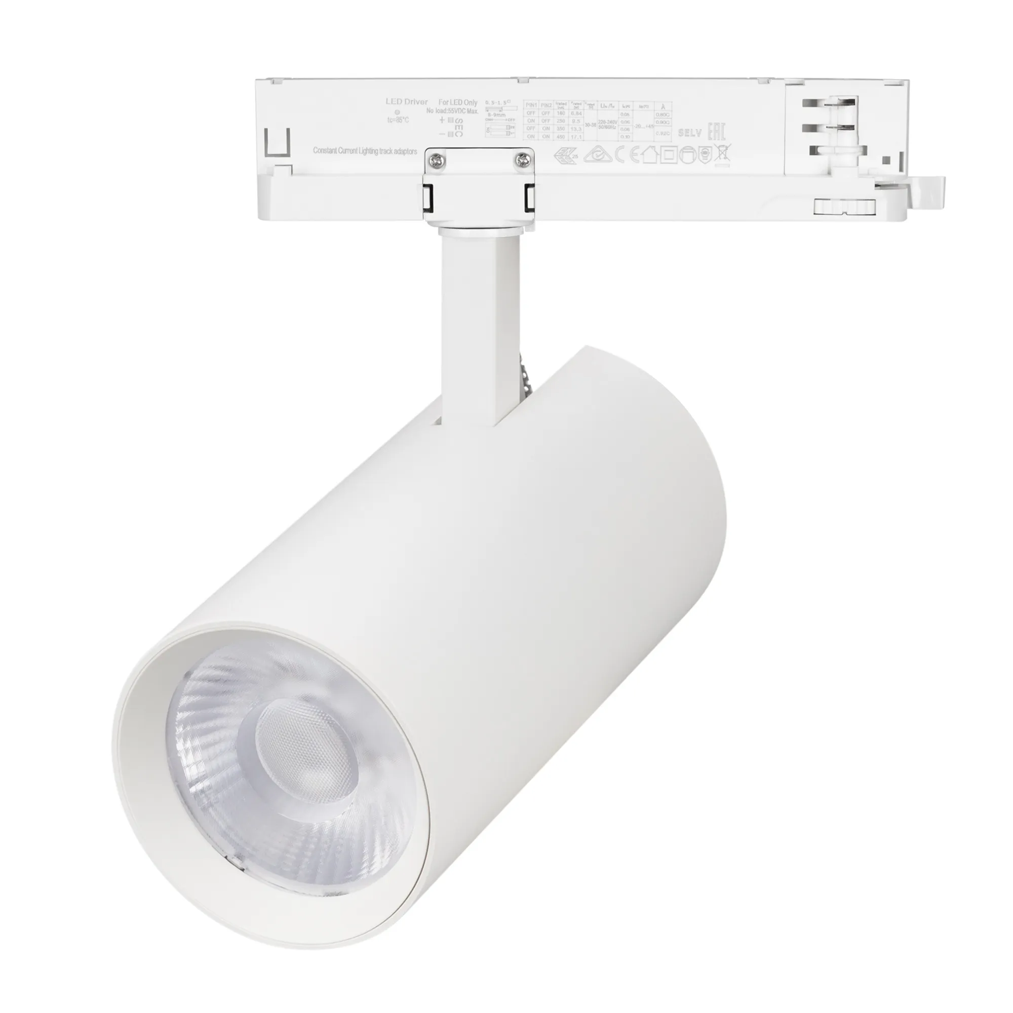 Светильник LGD-GERA-4TR-R90-40W Warm3000 (WH, 55 deg, 230V, DALI) (Arlight, IP20 Металл, 5 лет)